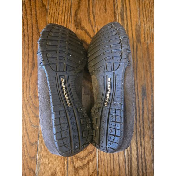 Skechers Relaxed Fit Air-Cooled Memory Foam Brown Suede Slip-On Shoes Size 6.5 - Picture 10 of 11